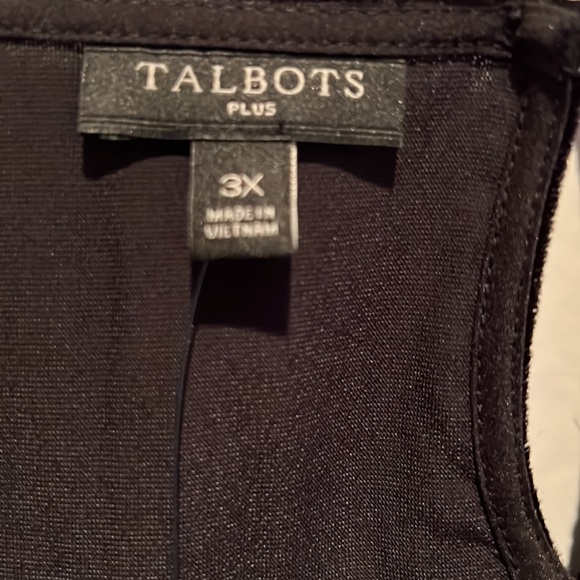 NWT Talbots Gorgeous Black Velvet Blouse Rusched Short Sleeves Button Back - Picture 3 of 11